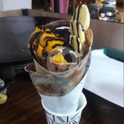 Crepes Nutella Ice Cream Pisang Mangga