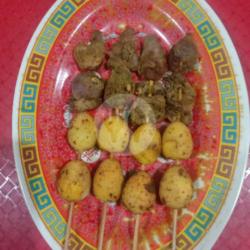 Sate Telor Campur Ampela