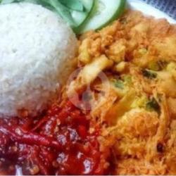 Nasi Sambel Telur Dadar Penyet Tahu Susu