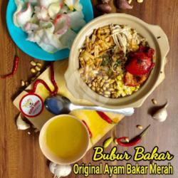 Bubur Bakar Ayam Bakar Merah