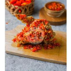Nasi   Double Chicken Wings Geprek   Sambal Mantul