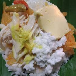 Nasi Liwet Suwir Telur Kukus