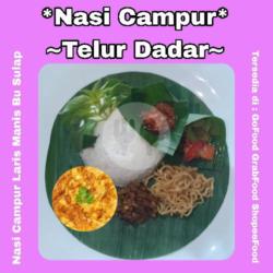 Nasi Campur Telur Dadar