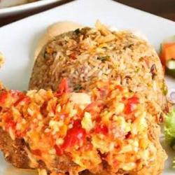 Nasi Goreng Telur   Ayam Geprek