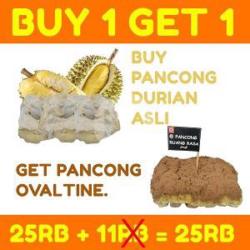 Pancong Durian Asli   Pancong Ovaltine (gratis)