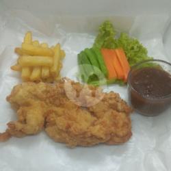 Crispy Chicken Steak   Kentang