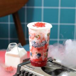 Berry Milk Popping Boba L