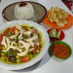 Soto Ayam Kuah Santan   Nasi