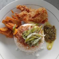 Nasi Ampera Ayam Pop