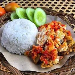 Ayam Geprek   Nasi (free Teh Es)