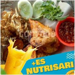 Ayam Lalapan Dada   Nasi   Nurtisari