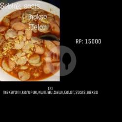 Seblak Basis, Sosis   Bakso   Telor