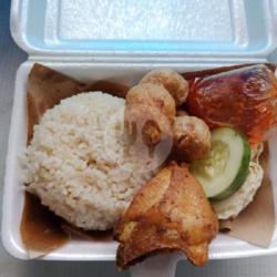 Paket Nasi Ayam   Bakso Penyet