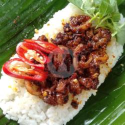 Nasi Bakar Cumi Pedas