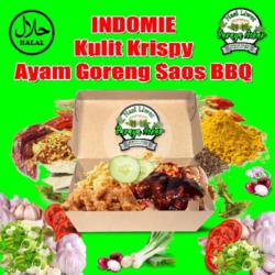 Indomie Kulit Krispy Ayam Goreng Saus Bbq