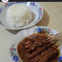 Sate Kulit Ayam Nasi