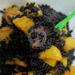 Pisang Panggang Mentega Mesis Coklat