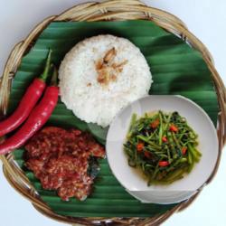 Paket Nasi Pecak Panggang Cah Kangkung