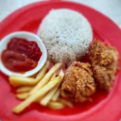 Nasi Kentucky Ayam Vegetarian /vegan