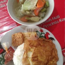 Nasi Telor Tahu Tempe   Sayur Sop