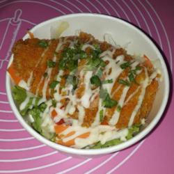 Salad Sayur Ayam Katsu