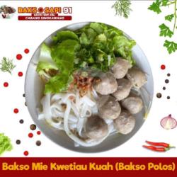 Bakso Kwetiau Kuah (bakso Polos)