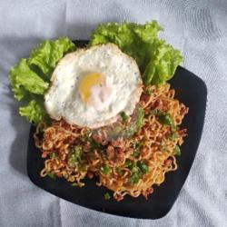 Mie Geprek   Telur Sambal Ijo