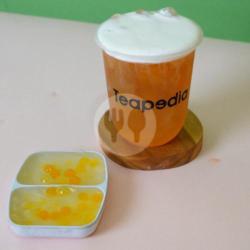 Mango Tea Boba Popping