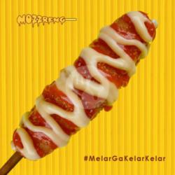 Corndog Mozzarella Suju Saus Cabai Dan Mayonaise