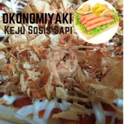 Okonomiyaki Sosis Sapi  Cheese