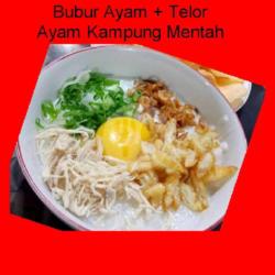 Bubur Ayam   Telor Ayam Kampung Mentah