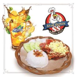 Paket Nasi Geprek Keju