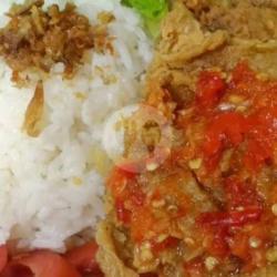 Nasi Telur Geprek   Es Teh