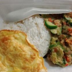 Rujak Timun Nasi Telor Dadar