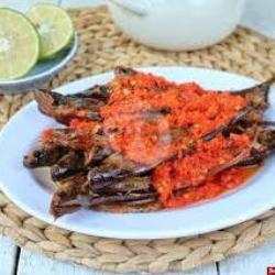 Nasi Ikan Salai Patin Goreng