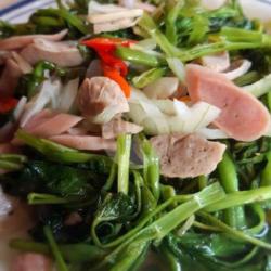 Tumis Kangkung Bakso Sosis