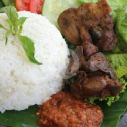 Nasi Lalapan Rempelo Ati,tempe Sambal Terasi