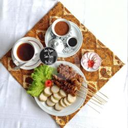 Sate Koyor   Lontong