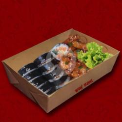 Chicken Sushi Roll X Chicken Teriyaki Gratis Ice Tea