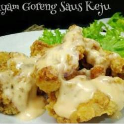 Ayam Goreng Saus Keju  Tanpa Nasi