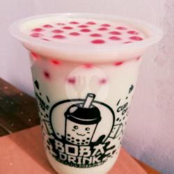 Red Boba Milk Shake