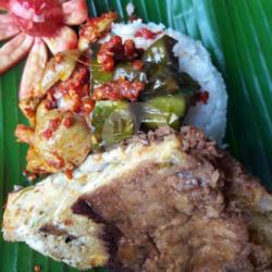 Nasi Tungkuih Telur Dadar