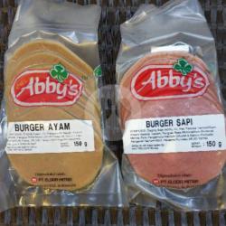 Abbys Burger Sapi / Ayam 6bj