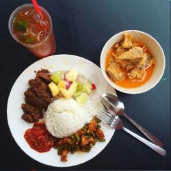 Nasi Udang Balado Sayur Komplit