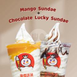 Mango Sundae  Chocolate Lucky Sundae