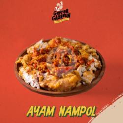 Ayam Nampol Geprek Tanpa Tulang