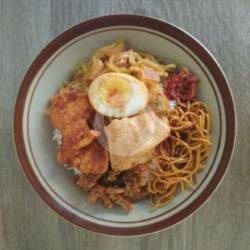 Nasi Rames Ayam   Telur