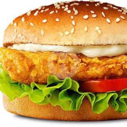 Chicken Burger   Telor   Keju