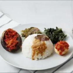 Nasi   Telor Bulat Balado