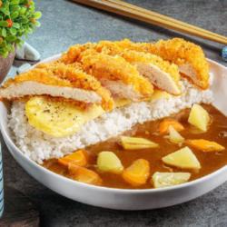 Chicken Katsu Omelette Curry